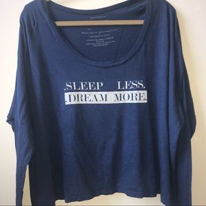 good hYOUman Sleep Less Dream More Long Sleeve Tee
